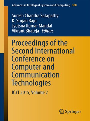 cover image of Proceedings of the Second International Conference on Computer and Communication Technologies